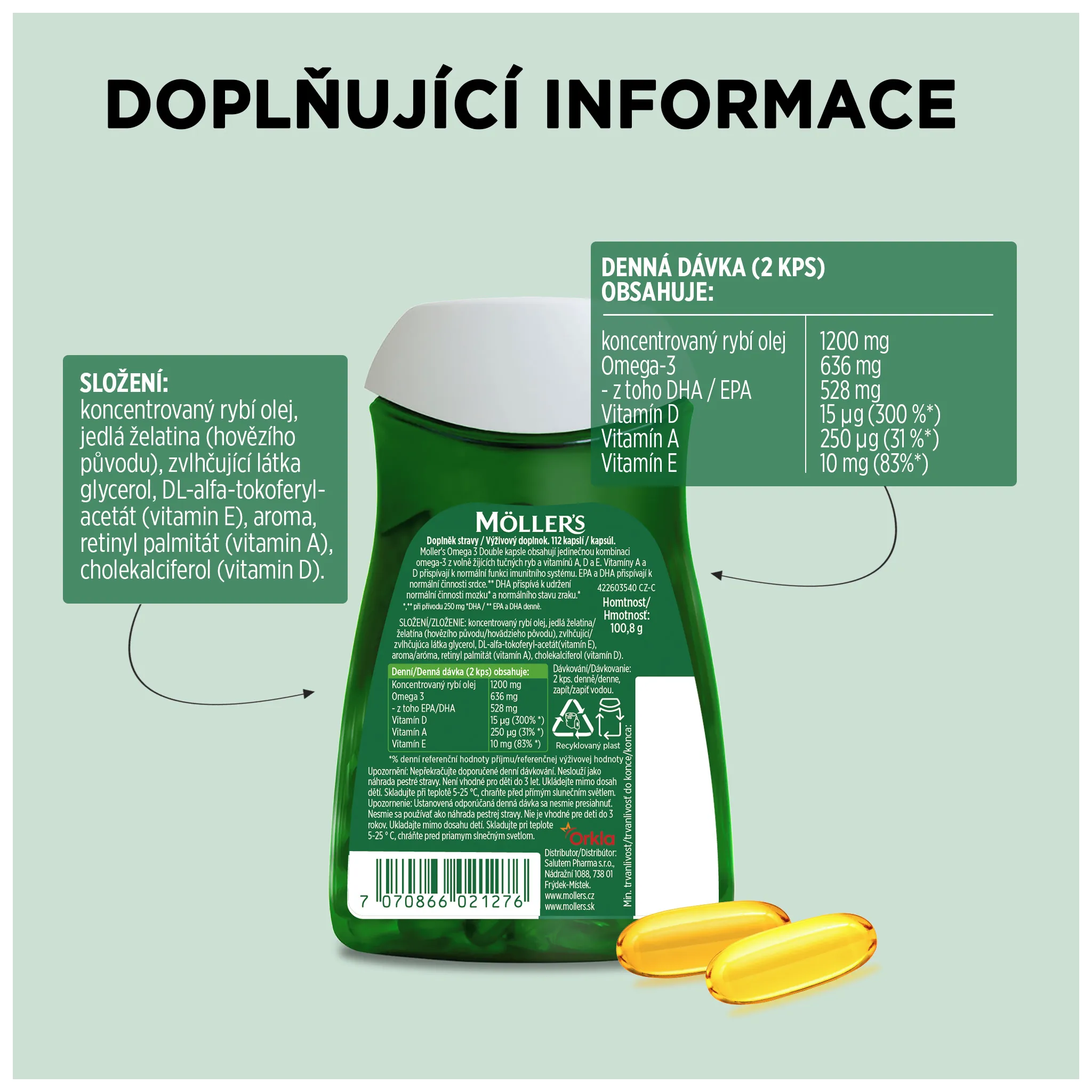 Fotografie 2 -  Möller's Omega 3 Double 112 cps.