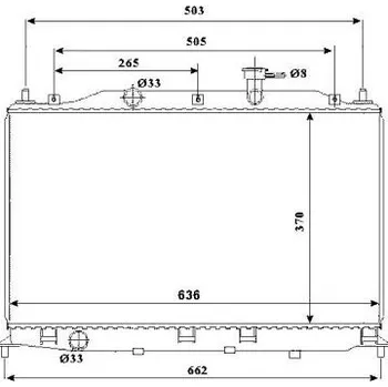 Chladič motoru Chladič, chlazení motoru NRF 53822