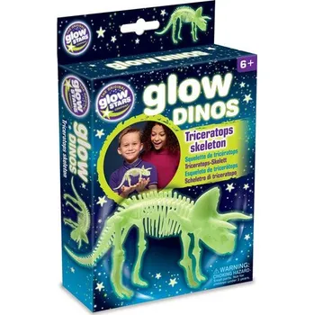 ostatní stavebnice GlowStars Glow Dinos 3D kostra Triceratops