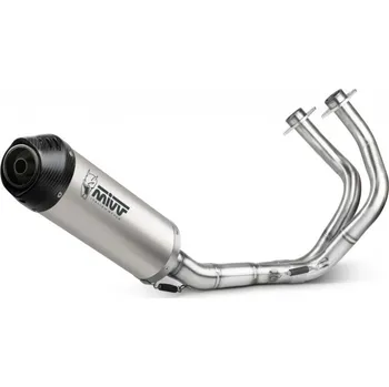 Výfuk pro motocykl Výfuk kompletní 2x1 MIVV OVAL K.044.L4C Titan / Carbon cap