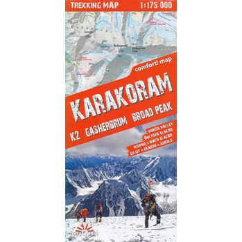 Karakorum (Karakoram); laminowana mapa trekkingowa 1:175 000 Kolektiv autorů