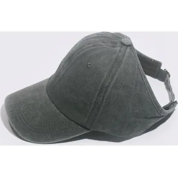 Kšiltovka Letní kšiltovka s otvorem na culík - Tmavě zelená