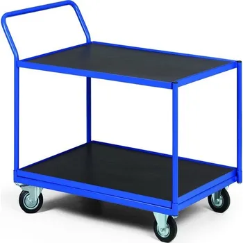 Policový vozík, 2 police z voděodolné překližky, nosnost 300 kg