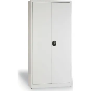 Policová skříň Dílenská policová skříň na nářadí KOVONA JUMBO, 4 police, demontovaná, 950 x 800 x 1950 mm, šedá / šedá