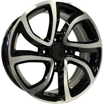 Alu kolo Alu kola Racing Line A417, 16x6.5 4x108 ET26, černá + leštění