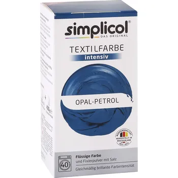 Speciální výtvarná barva Simplicol barva na textil Petrolejová modrá 150ml + 400g