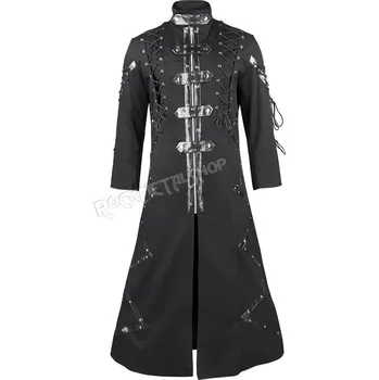 Pánský zimní kabát kabát pánský AMENOMEN - Black - 7879