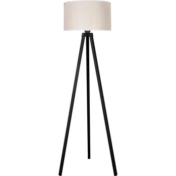 Lampička Duolla - Stojací lampa 1xE27/60W/230V pr. 44 cm krémová/wenge