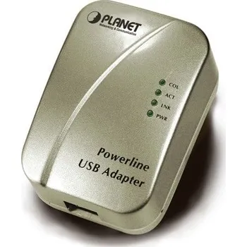 Switch PLANET PL-104U-EU síťový adaptér Powerline 14 Mbit/s Metalická 1 kusů