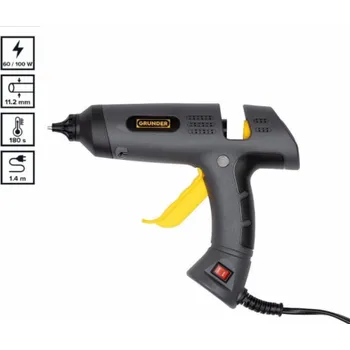 Tavná pistole Lepicí pistole Grunder, SD-1121-R, 60/100 W, 11,2 mm