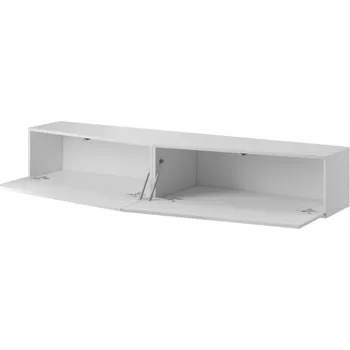 Televizní stolek Cama TV stolek VIGO SLANT 180cm (2x90) bílá/bílý lesk