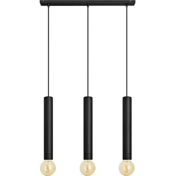 Lustr na lanku TUBA 3xE27/15W/230V černá