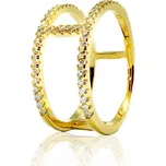 Stříbrný prsten SAMANTHA pozlacený Velikost:8 (EU: 57-58) Ag/; ≤3,42 g 11001_8