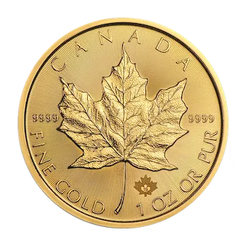 Sběratelství Royal Canadian Mint Maple Zlatá mince 50 CAD Leaf stand 1 Oz 31,1 g