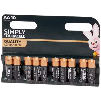 Článková baterie Baterie Duracell Simply AA LR6 10 ks (blistr)
