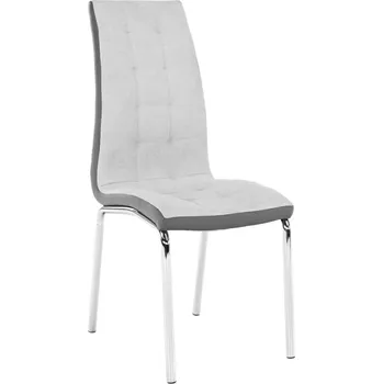 Jídelní židle Čalouněná židle Gerda new Tmavě šedá/bílá