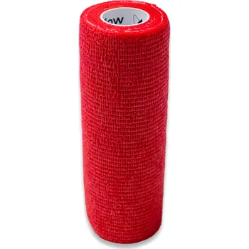 Elastické samofixační obinadlo 15 cm červené Extra široké
