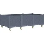 vidaXL Zahradní truhlík na kolečkách…