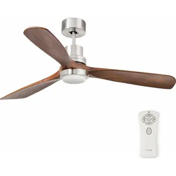 FARO 33518DC - LED Stropní ventilátor LANTAU LED/15W/230V chrom/dřevo + DO