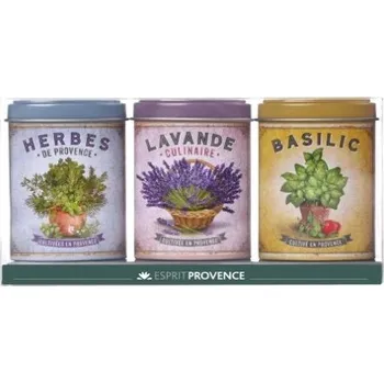 Čokoláda Esprit Provence Bylinkové trio - Levandule, Bazalka & Provensálské bylinky, 3ks
