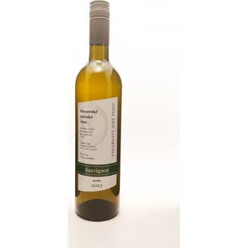 Sauvignon 2023, moravské zemské víno, Jiří Popp, suché