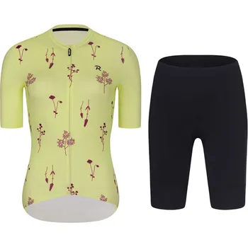 cyklistický dres RIVANELLE Cyklistický krátký dres a krátké kalhoty - METTLE LADY - černá/žlutá