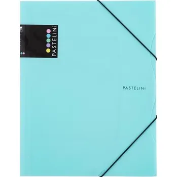 Desky s chlopněmi a gumičkou PASTELINI A4, zelené