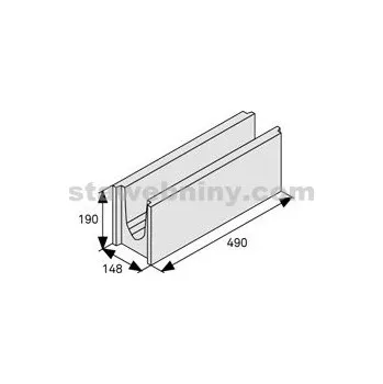 zdivo BEST UNIKA 15 překladová příčková přírodní STANDARD mezerovitá struktura