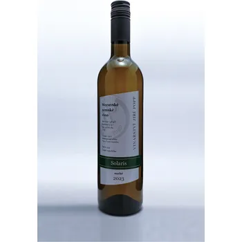 Solaris 2023, moravské zemské víno, Jiří Popp, suché