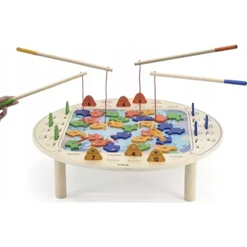Dřevěná hračka VIGA, Dřevěná hra rybaření