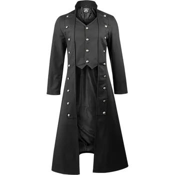 Pánský zimní kabát kabát pánský AMENOMEN - Black - 7873 - XS