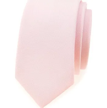 Kravata Úzká Kravata Avantgard - růžová 571-9858-0