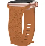 Řemínek gravírované růže pro Apple Watch 42/44/45/46/49mm Barva: hnědá