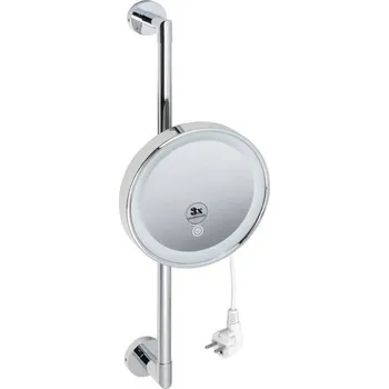 Bemeta kosmetické zrcátko průměr 200 mm, na tyči, 3x zvětšující, Touch sensor, chrom (116501682)