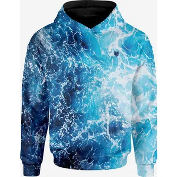 Dámská mikina UTOPY Pánská Dámská sportovní mikina Ocean Blue fullprint Velikost: L