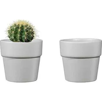 Obal na květináč sv.šedý keramický květináč Lima mini pr7cm c2294