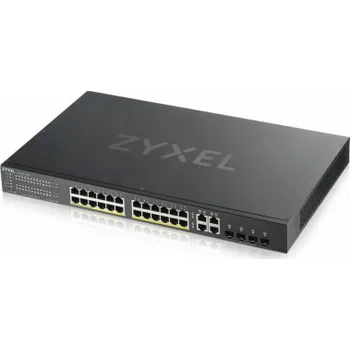 Síťový prvek Zyxel GS1920-24HPV2 Řízený Gigabit Ethernet (10/100/1000) Podpora napájení po Ethernetu (PoE) Černá