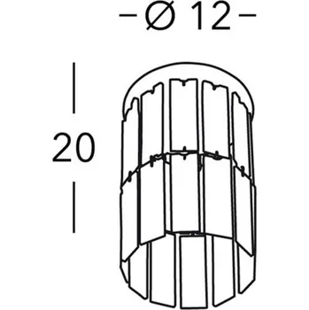 KOLARZ Prisma stropní světlo křišťál a zlato 24 kt čirá, zlatá 1 x 25 W - Doprava zdarma