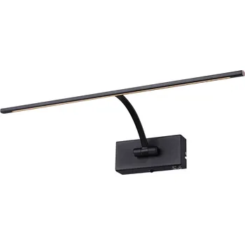 Lampička Freelight LED nástěnné světlo Matisse, šířka 45 cm, černá černé LED celkem 8 W - Doprava zdarma