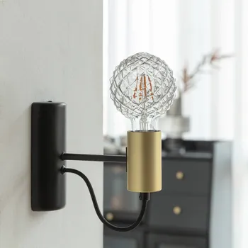 Lampička Lucande LED žárovka G95, E27 3,8 W, 1800 K, struktura, kouřová