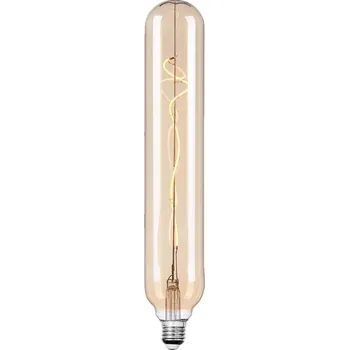 Lampička LED trubicová žárovka Lucande, E27 4 W, Ø 6 cm, jantarová, 2700 K