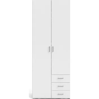 Šatní skříň Bílá šatní skříň 78x200 cm Space – Tvilum ID_1441365