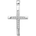 Agato Přívěsek ze stříbra Křížek AGH752 + 2 měsíce na vrácení zboží