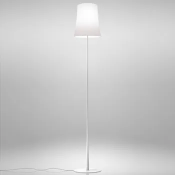Lampička Foscarini Birdie Easy stojací lampa bílá - výška stínidla 29 cm; délka napájecího kabelu 270 cm 1 x 57 W - Doprava zdarma