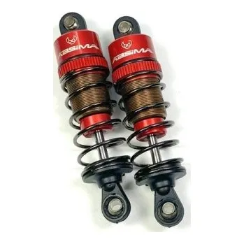 RC náhradní díl Hliníkové olejové tlumiče Absima Standard včetně pružin 1:10, délka 62mm, 2ks Absima - RC_106758