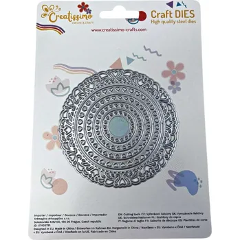 Creatissimo - vyřezávací šablona Zdobené kruhy 92x92 cm