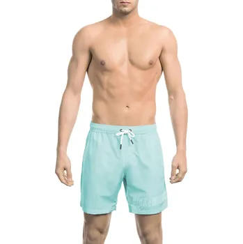 Pánské kraťasy Pánské kraťasy BKK1MBM01 Bikkembergs Beachwear Barva: Modrá, Velikost: L