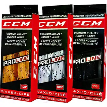 Tkaničky do bot Tkaničky CCM PROLINE voskované Provedení: 274 cm (108"), bílé