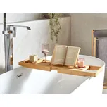 Podnos na vanu bambusový světle hnědé dřevo koupelnové doplňky Beliani