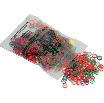 Gumičky LAINEE latex bands "MEDIUM weight" na Top knot 0,80cm Barva: mix barev, Obsah: 100ks